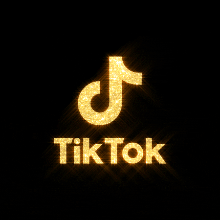 Glittery TikTok logo