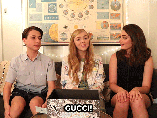 Image result for eighth grade gucci gif