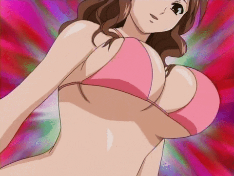 gifs Anime boob bounce