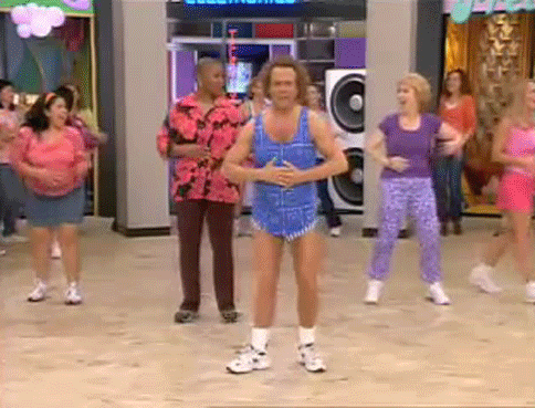 exercise working out richard simmons 90s 80s