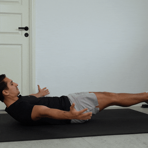 hollow body to tuck v ups exercise demonstration