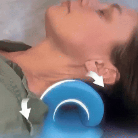 Almohada quiropráctica: Dispositivo de tracción cervical para alivio d– lenoom