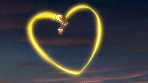 Image result for princess and the frog hearts gif