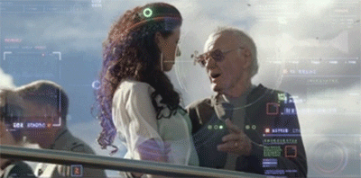 Image result for stan lee cameo guardians of the galaxy gif