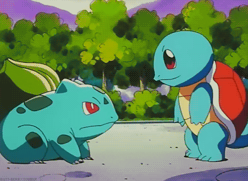 reaction pokemon friendship handshake squirtle