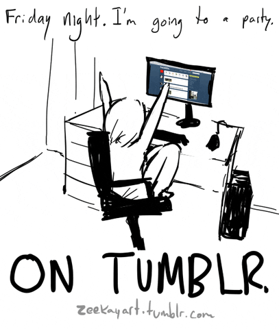 I'm going to a party ... on tumblr
