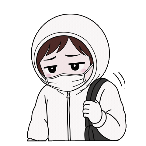 세미 스티커 하아… 한숨