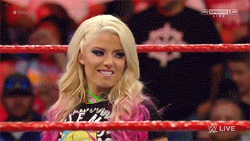 7. In-ring Promo with Alexa Bliss Giphy