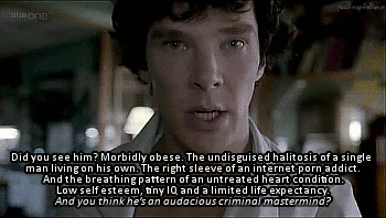 Image result for sherlock holmes gif quotes