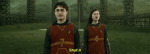 Harry Potter Shut Up GIF - Find & Share on GIPHY