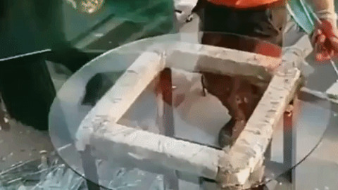 This is how  Circular galss is made gif