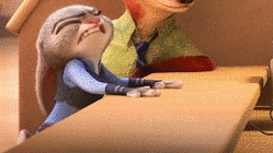 Frustrated bunny from Zootopia gif