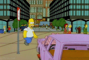 homer simpson the simpsons parking ticket