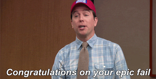 Congratulations On Your Epic Fail meme reference