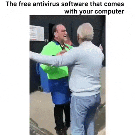 Free antivirus be like in funny gifs