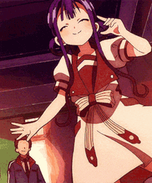 happy anime girl