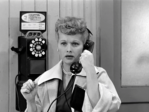 lucy on the phone
