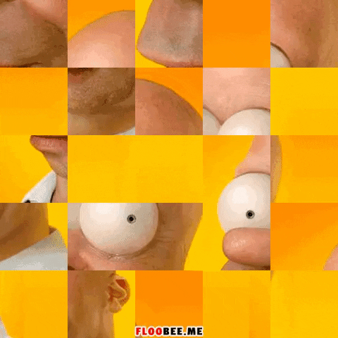 Homer Simpson face puzzle in gifgame gifs
