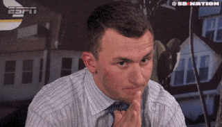 salute johnny manziel johnny football football smile