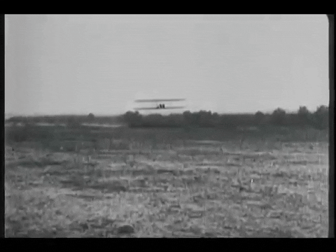 Wright brothers first flight footage