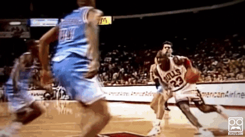 michael jordan listening to music gif