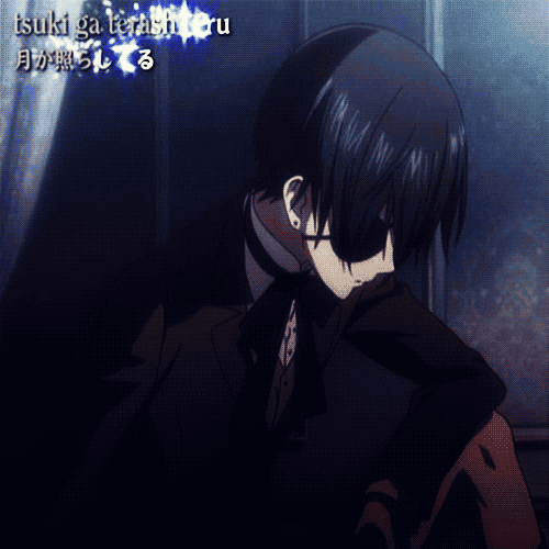 claude black butler tongue gif