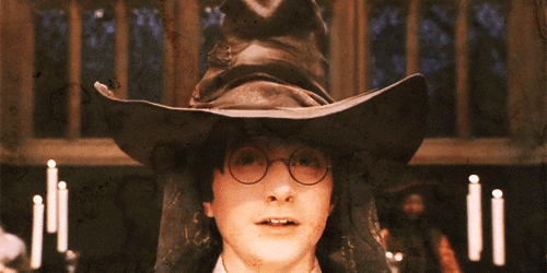 Harry Potter sorting hat gif
