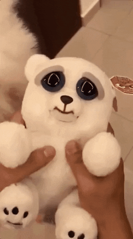 Toy dog in funny gifs