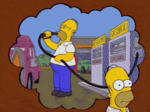Homer Simpson Drinking GIF - Find & Share on GIPHY