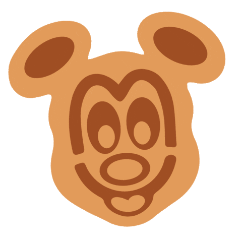 Mickey Waffle Sticker Disney Breakfast Sticker for iOS & Android | GIPHY