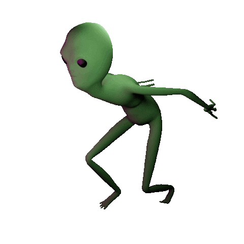 Running alien