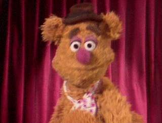 Fozzie Bear from Sesame Street is telling you to move on. 