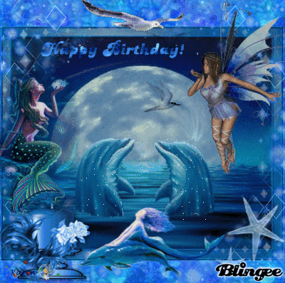 Image result for happy birthday mermaid gif