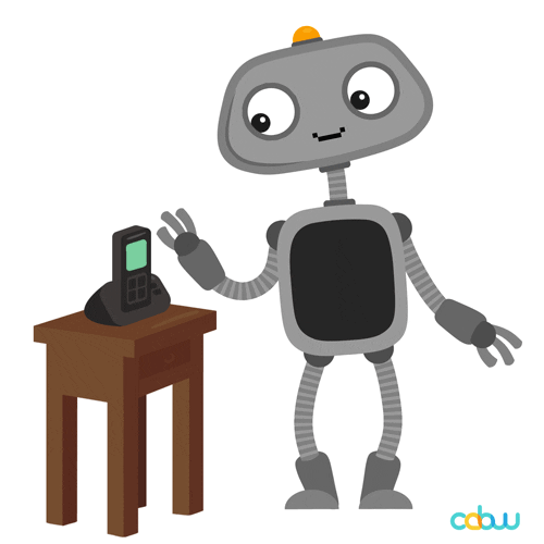 robô atendendendo um telefone representação a atuomatização do atendimento ao cliente na Black Friday