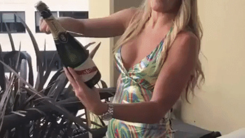 How To Open Champagne Women Style