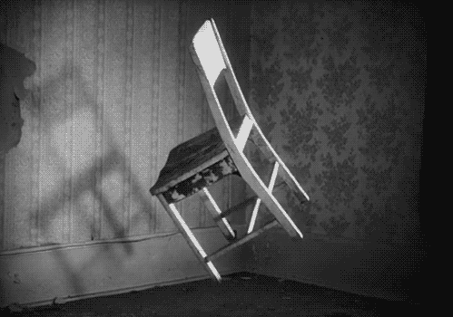 floating chair, spooky