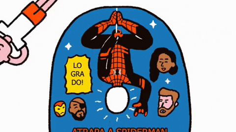 Capture as spiderman