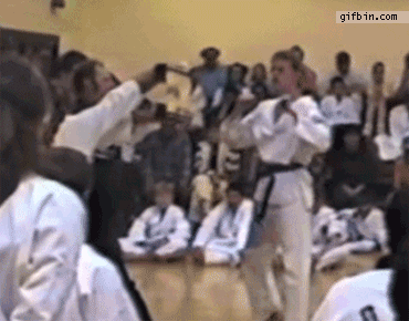 Image result for Karate fails GIF