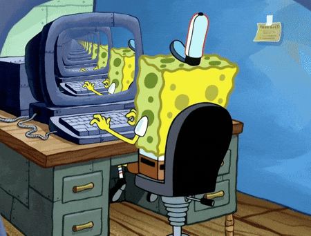spongebob typing loop