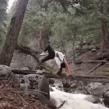 Nature yoga in fail gifs