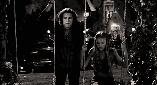 love movie black and white 90s couple