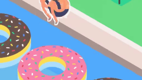 Jump in doughnuts gifgame gif