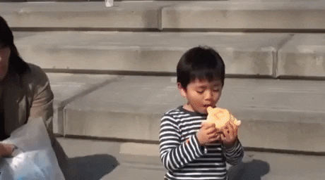 Bird took food from a kid in wtf gifs