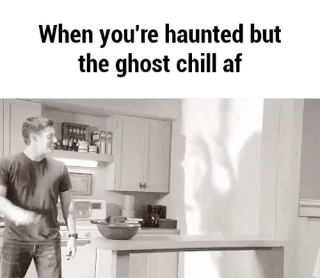 A chill ghost in funny gifs