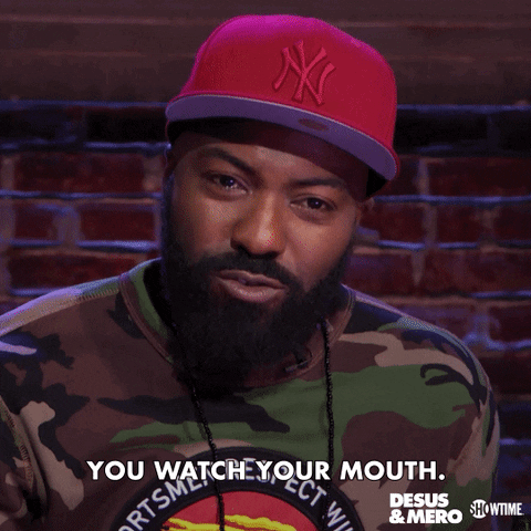 Showtime Shut Up GIF by Desus & Mero - Find & Share on GIPHY