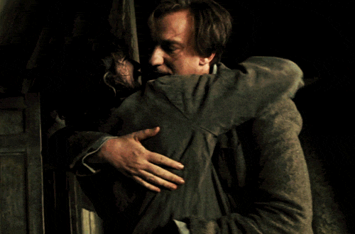 Remus and Sirius hugging