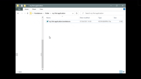 Creating folder and file,