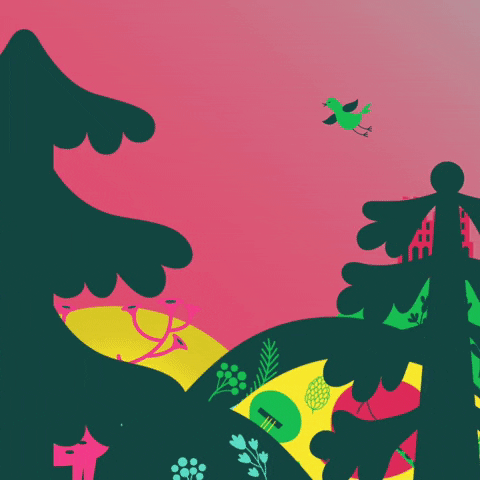 Bird Forest GIF by Electric Fields Festival - Find & Share on GIPHY