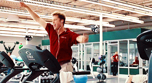 Image result for Brad Pitt on a treadmill