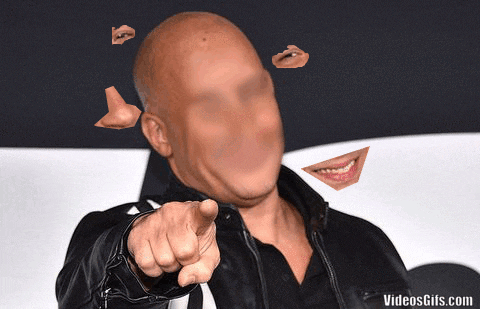 Vin Diesel face in gifgame gifs